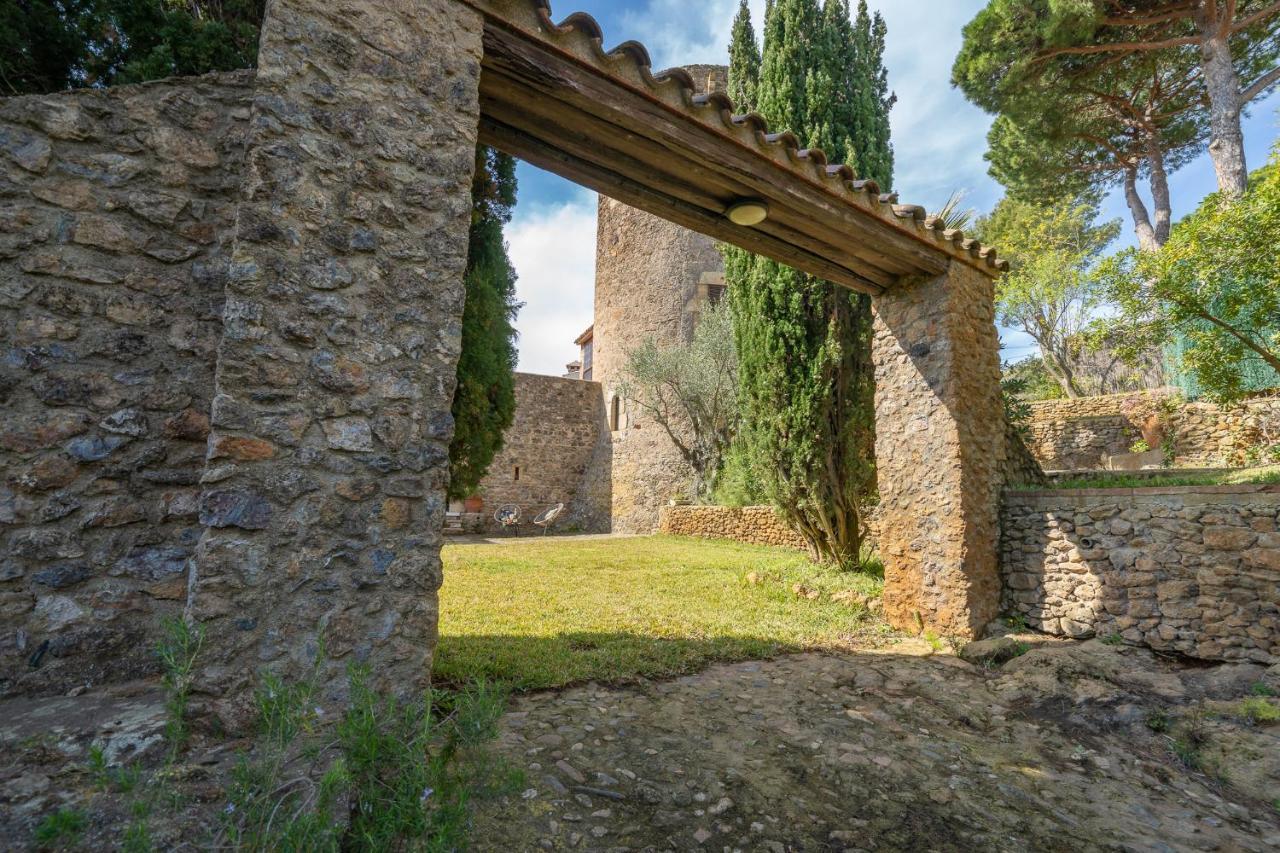 Castillo Can Xirau, Propiedad Exclusiva Con Piscina & Aircon Villa Santa Susanna Esterno foto